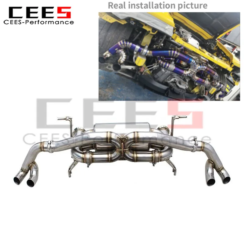 

Cees Performance SS304 Система выхлопных труб для Lamborghini Huracan 5.2 LP580/LP610 2014+ Глушитель Catback