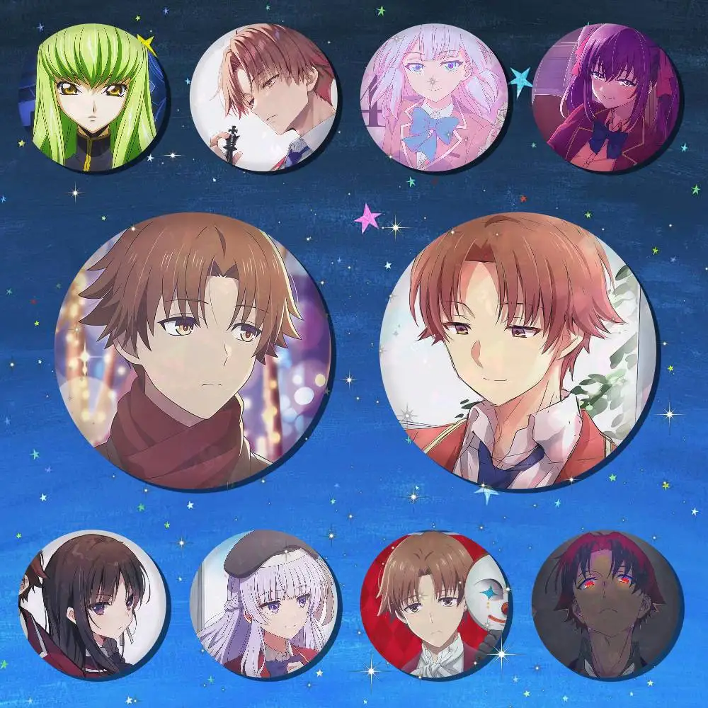 A-Classroom Of The Elite Cosplay COSTUME Badge Pin Tinplate Brooch Prop Xmas Gift Birthday Gift