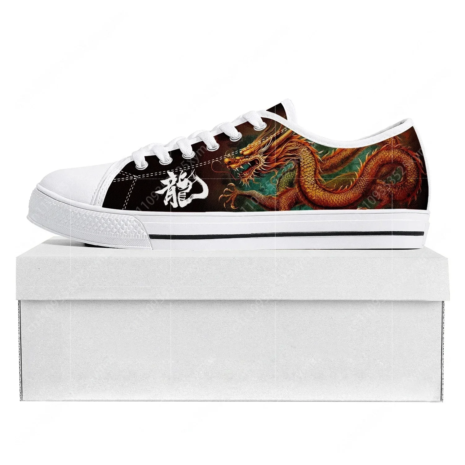 

Dragon Pattern Design Low Top High Quality Sneakers Mens Womens Teenager Tailor-made Shoe Canvas Sneaker Casual Couple Shoes