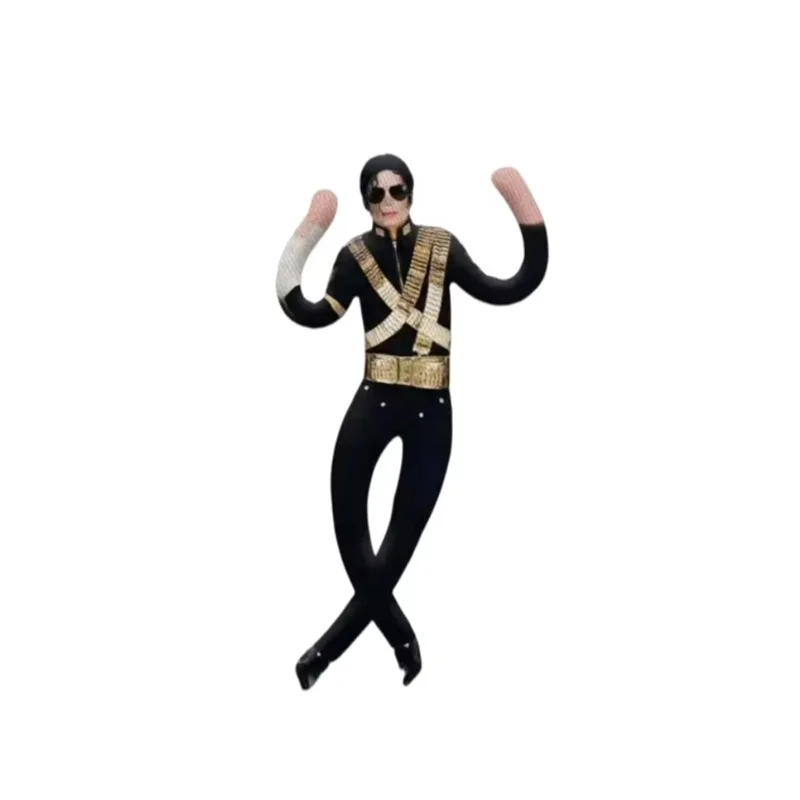 New Style Michael Jackson Cosplay Prop Doll Plush Stuffed Figure Dolls Room Decoration Abstract Joint Mobility Props Gift view 4