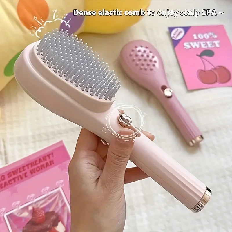 

Anti-Static 360° Surround Detachable Portable Telescopic Comb Scalp Massage Self-Cleaning Salon Styling Tool Compact Magic Comb