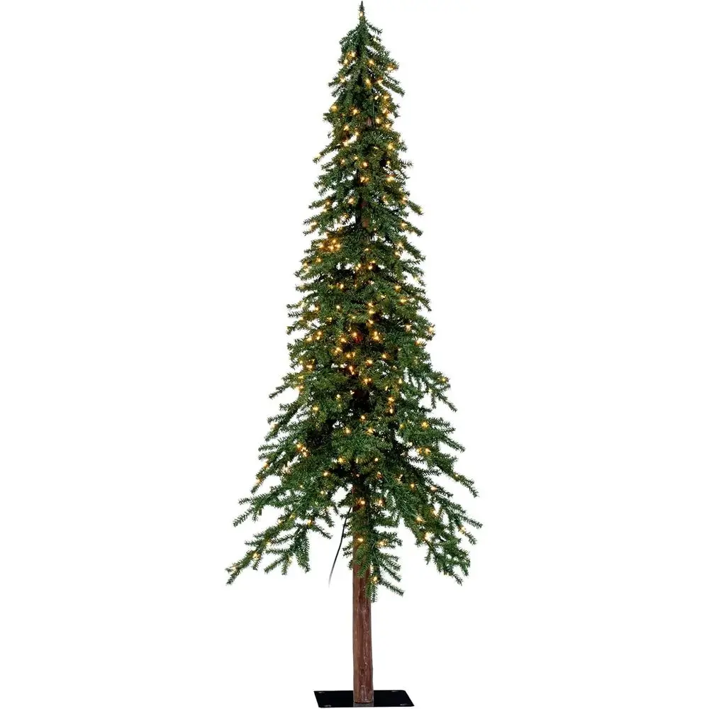 

7.5ft Realistic Artificial Christmas Tree with Warm White LED Lights - Seasonal Home Decor