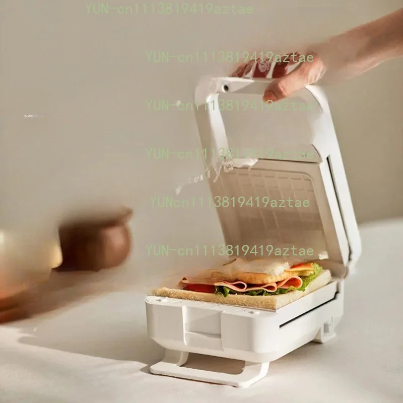 2-in-1 Sandwich Maker, Waffle Maker, Household Compact Breakfast Machine, Removable Baking Pan, Multi-functional Toast Press