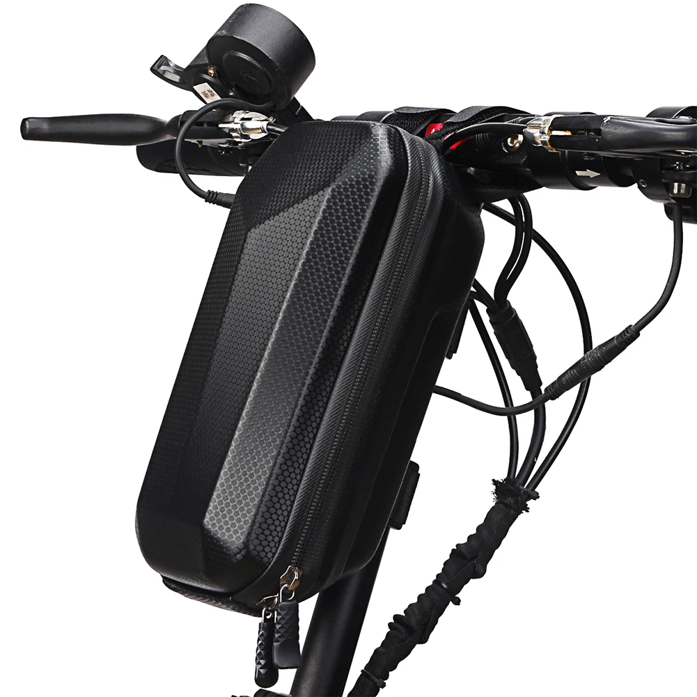 Electric Scooter Front Bag Waterproof Folding EVA Hard Shell Bags Bicycle Handlebar Hanging Bag Carry Bag Storage Accessories