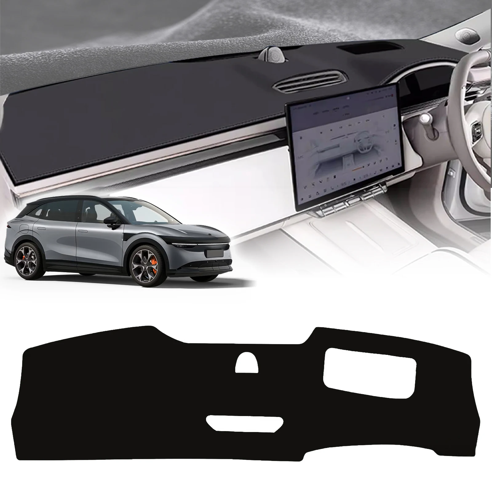 

Защитный коврик-накладка на приборную панель для ZEEKR 7X 2025 2026 2027 из кожи, аксессуар для защиты от солнца