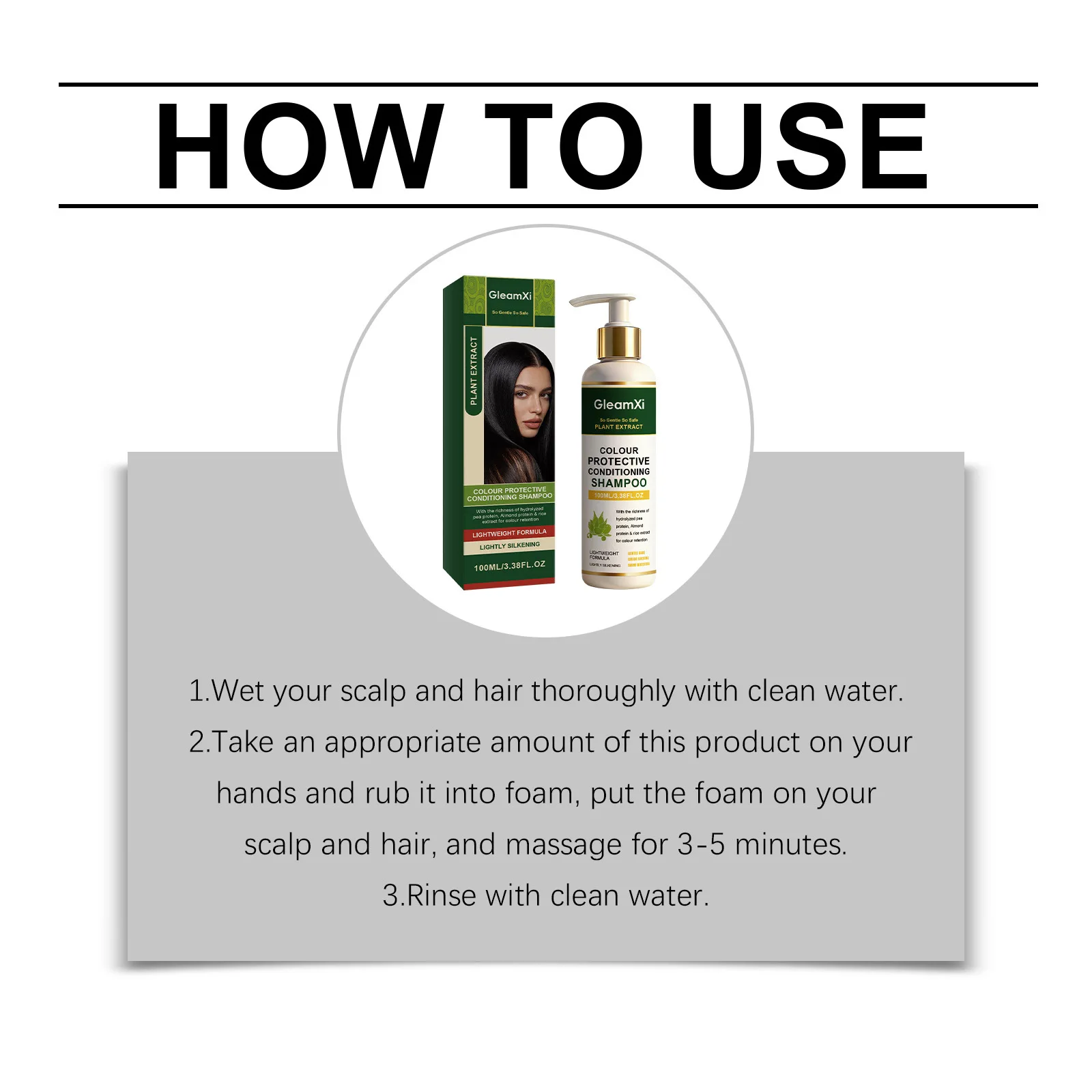 Color Protective Conditioning Shampoo Anti Fade Nourish Repair Damaged Dyed Lasting Moisturizing Hair Color Retention Shampoo