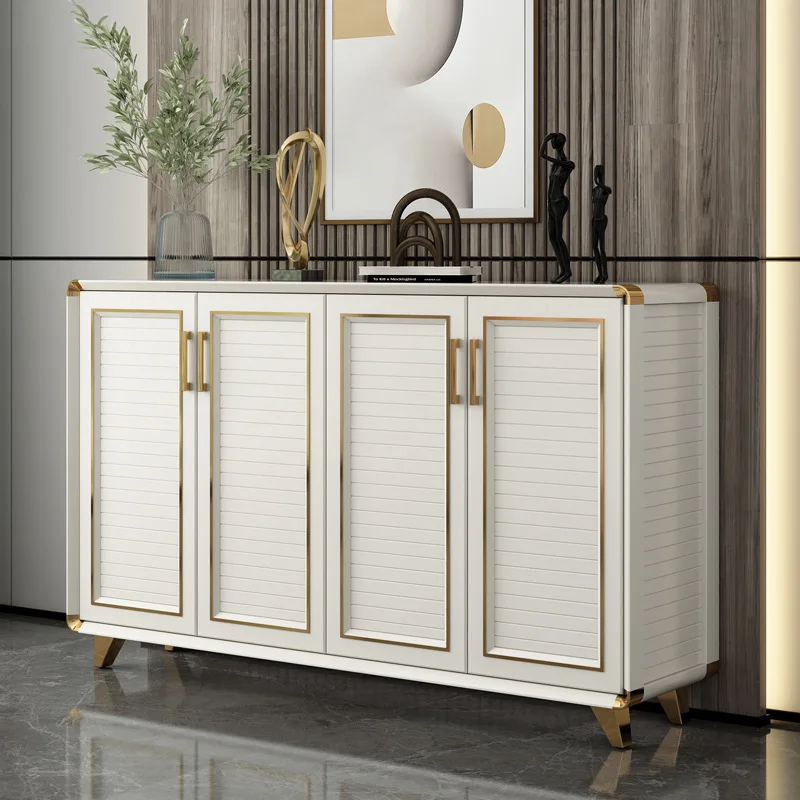 Premium  All aluminum alloy shoe cabinet modern home outdoor large capacity balcony villa locker