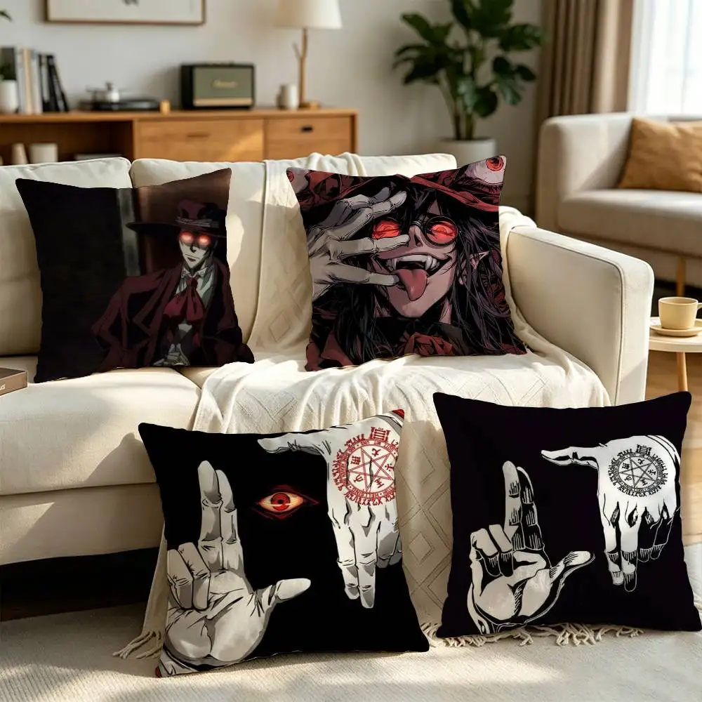 

H-Hellsing Anime Cool Pillow cover gift High definition digital printing,Surprise vivid pattern Household.
