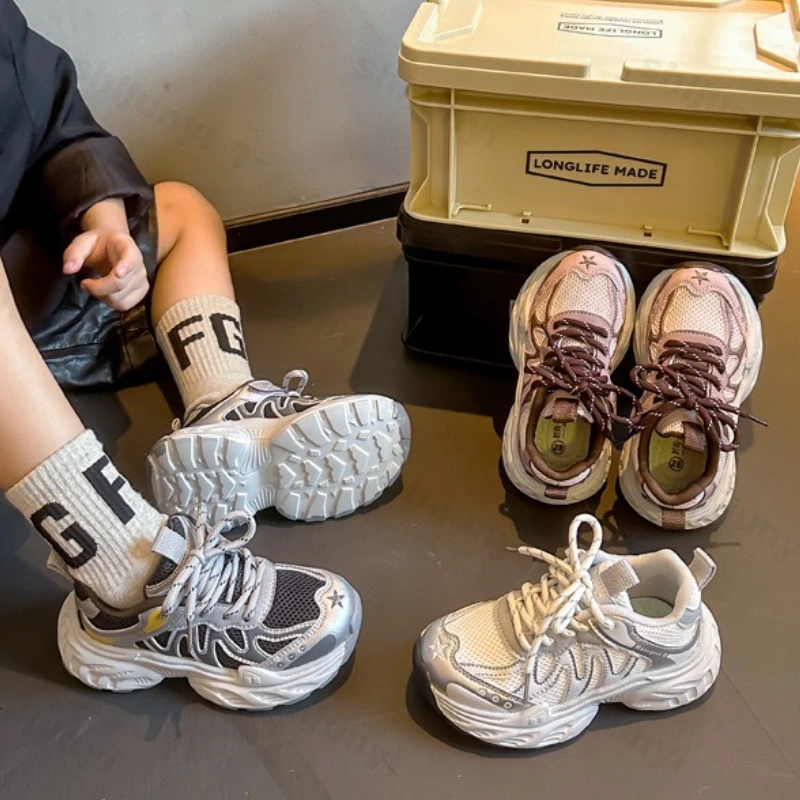 

Children's Sneakers Autumn New Non Slip Breathable Fashion Boys' Running Shoes Lightweight Comfort Soft Sole Girls' Casual Shoes