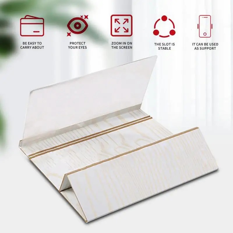 Phone Screen Magnifier Screen Magnifier Video Expandable HD Screen Foldable 12inches Portable Phone Screen Amplifier Enlarger