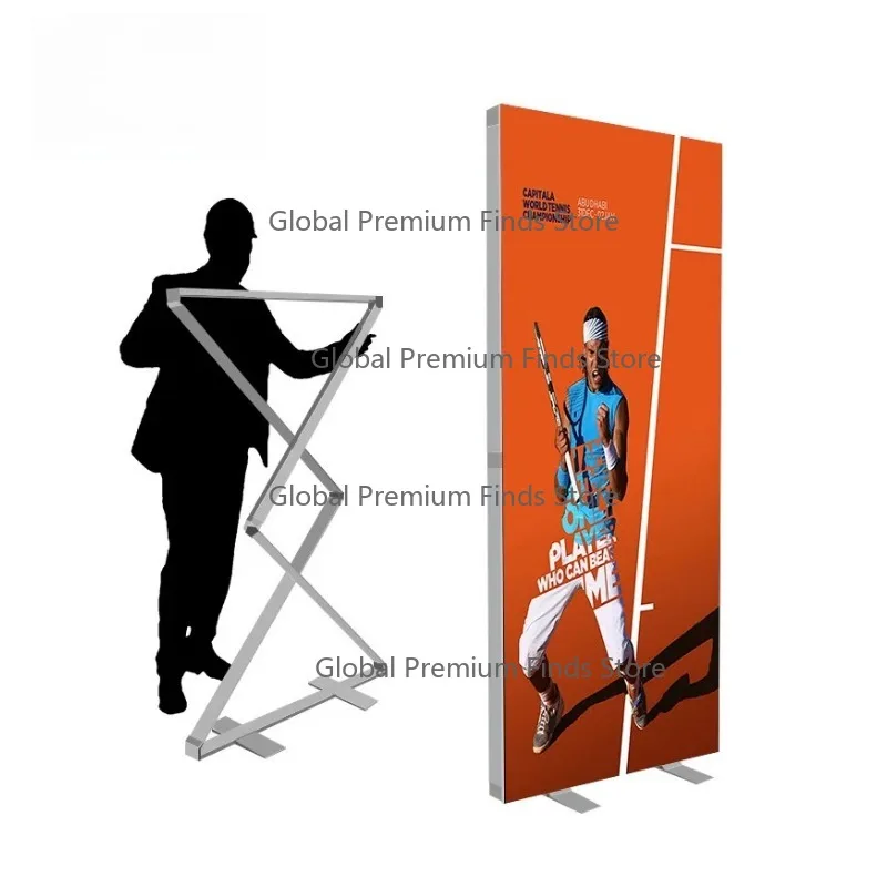 High quality p-ortable folding business restaurant double-sided illuminated menu screen pop-up advertising light box