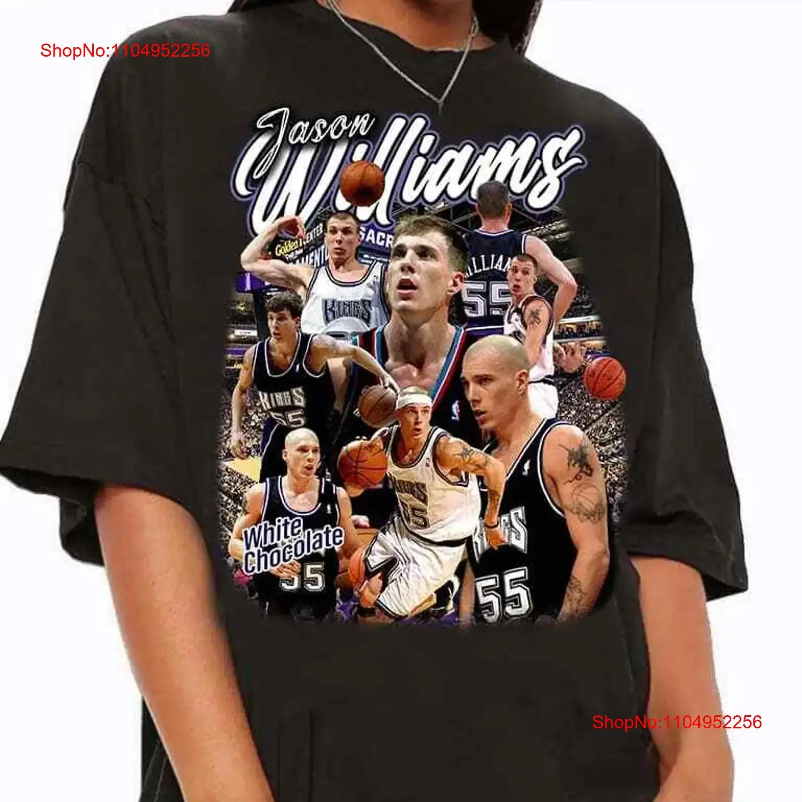 Vintage 90s Style Jason Williams T Shirt Retro American Basketball vintage Washed fashion Soft Casual designer clothes