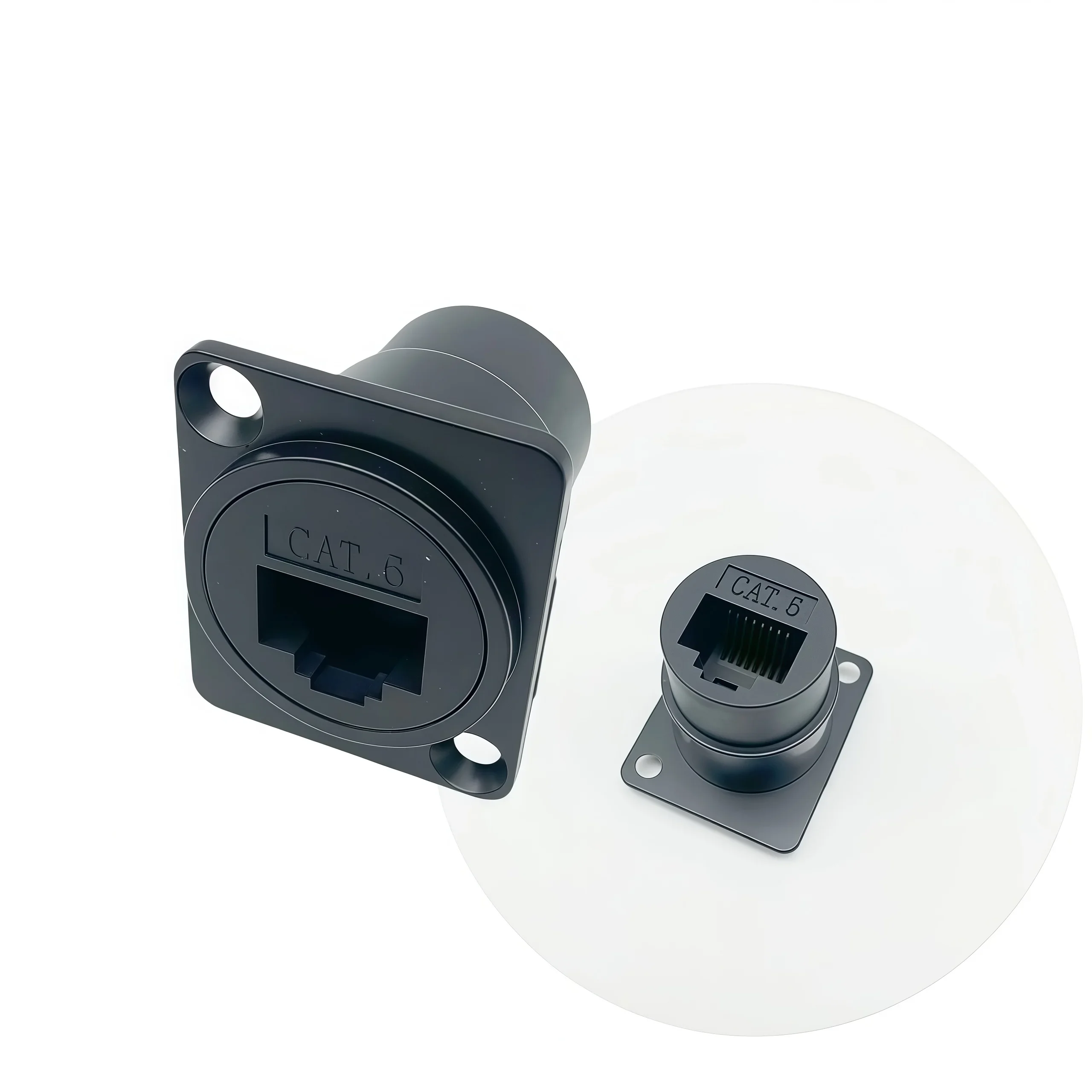 RJ45 CAT6 Straight-Through Module Network Cable Interface Data Connection Straight-Through Socket Type D
