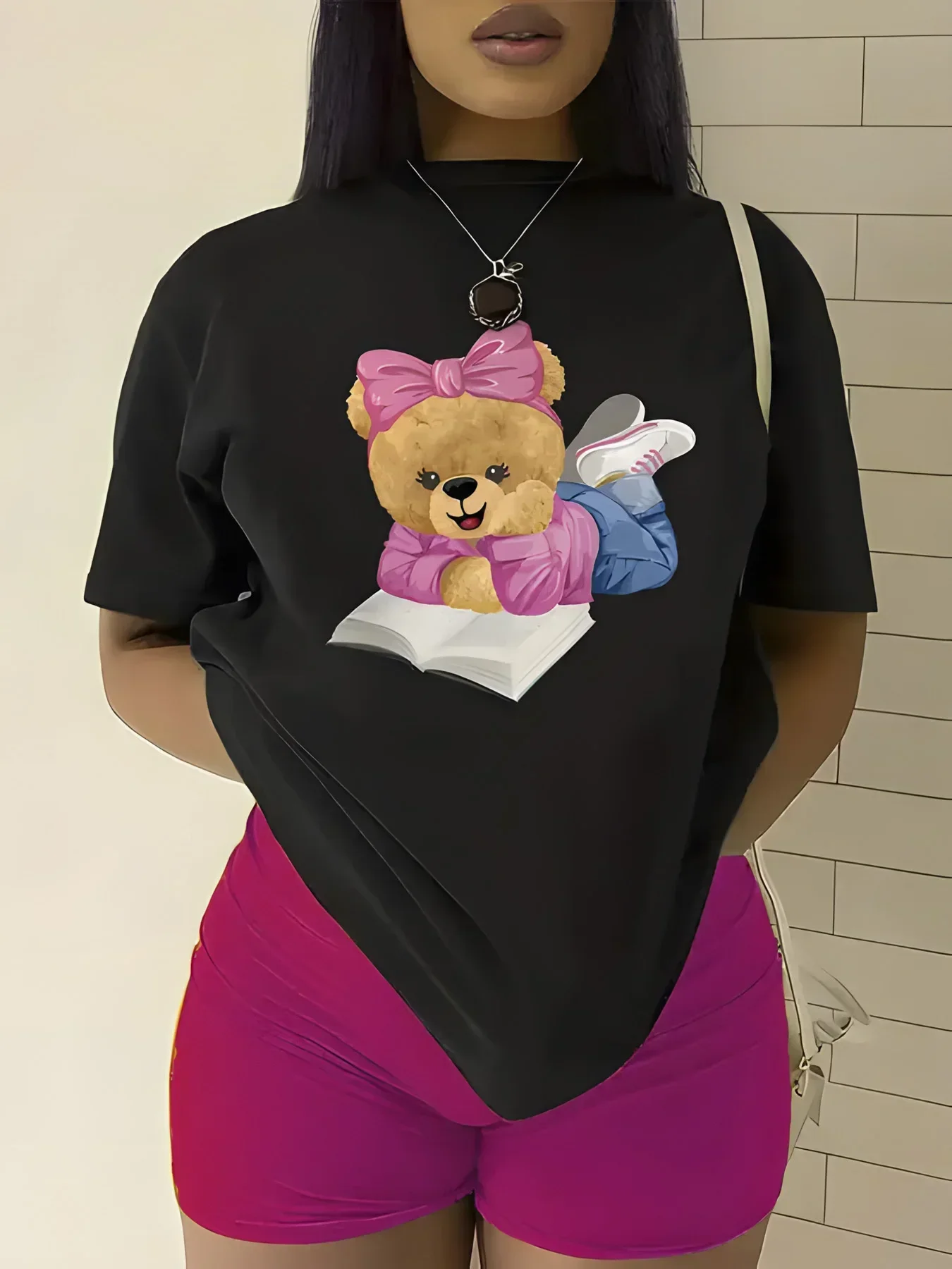 

Женская футболка больших размеров, одежда с короткими рукавами и графикой, свободный и повседневный, мягкий и удобный, дышащий, для занятий спортом на открытом воздухе