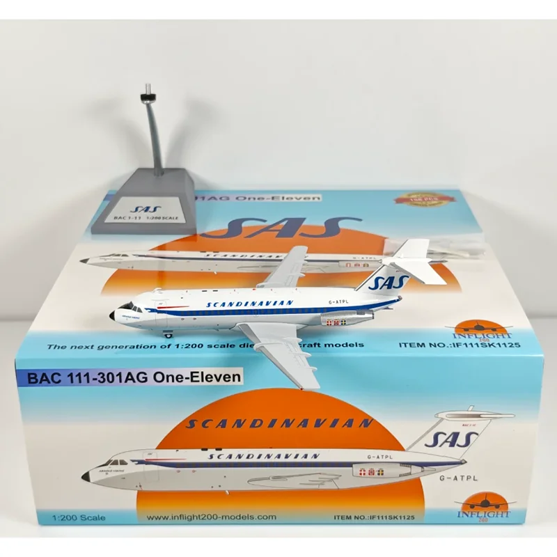 

Inflight 1/200 Scale Norwegian Airlines BAC 111 G-ATPL Alloy Aircraft Model Collection Decoration Item Toy