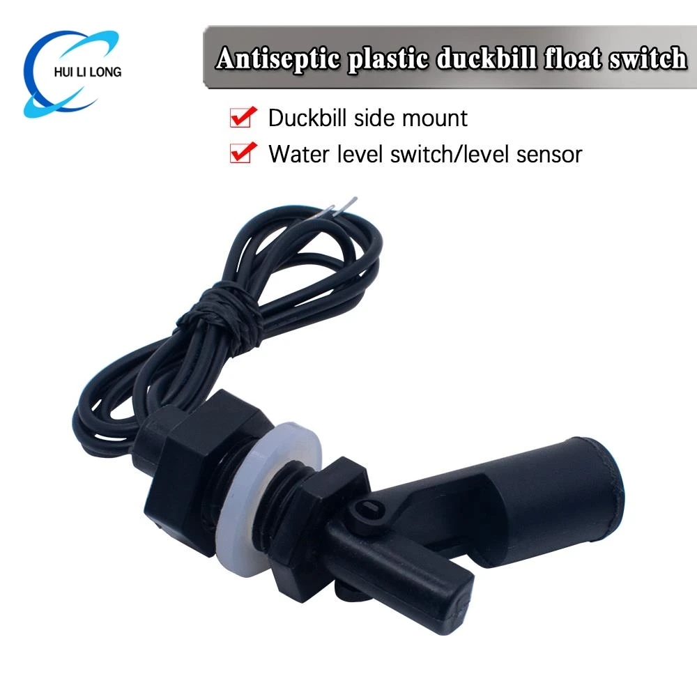 1pcs Tank Pool Horizontal Water Level Switch Liquid Level Sensor Liquid PP Plastic Ball Float Switch