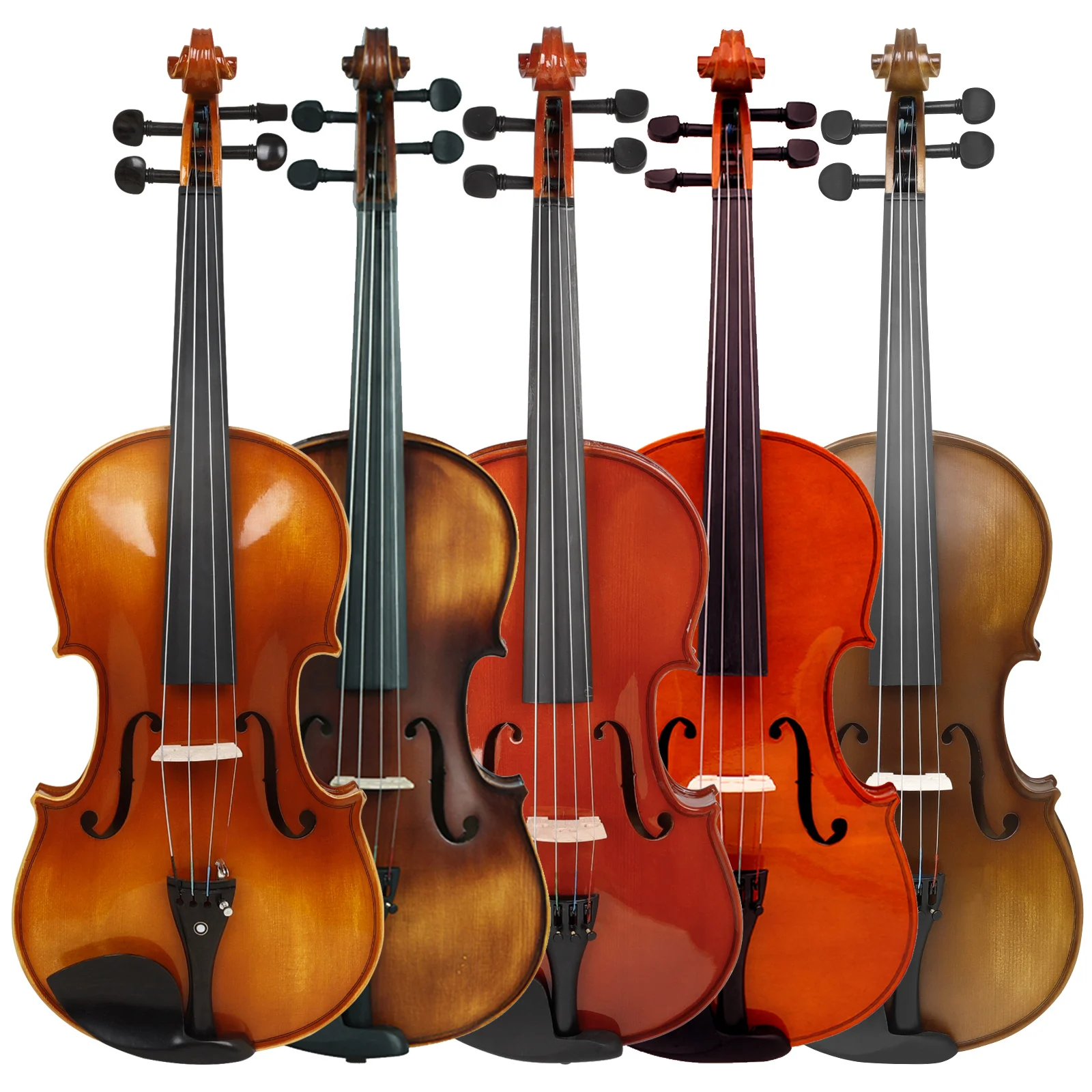 Aston Villa Viola 16 Inch Spruce Wood Viola for Beginner High Quality All Solid Wood Viola with Case Bow Strings Shoulder Rest