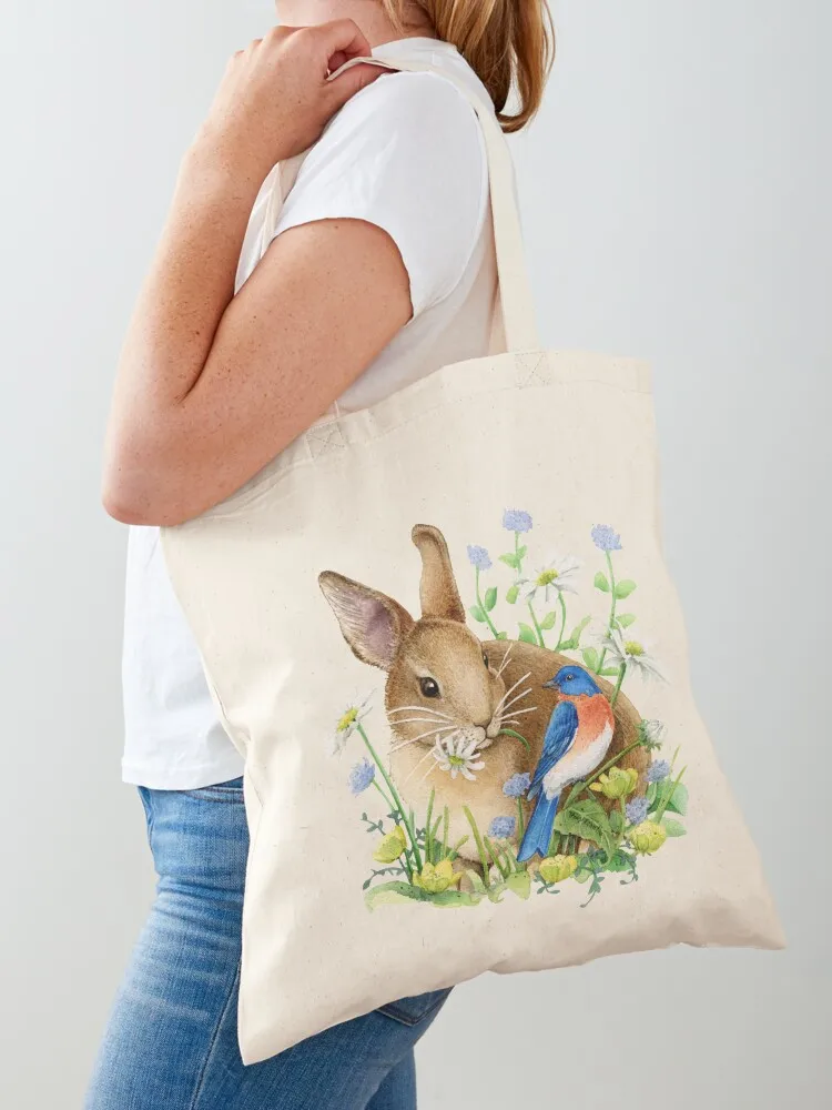 

Bunny and Bluebird Tote Bag bag luxury women sac pour femme Women's bags Lady bag