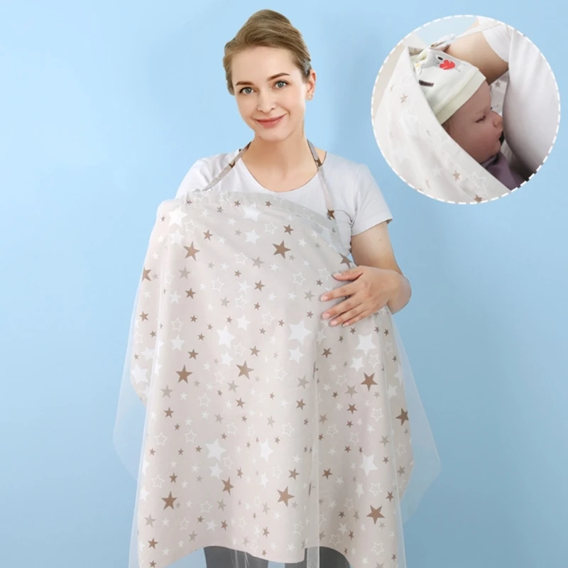 Sự riêng tư Điều dưỡng Tạp dề Điều dưỡng Bìa Cotton Cho con búCover Muslin Điều dưỡng Cover Cho con bú Cho con bú Coverall