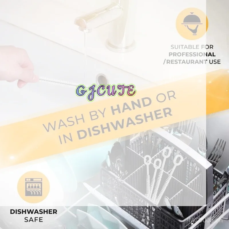 /GJ/Pack Straw Cleaning Brushes With Soft Durable Bristles Easy Grip Handles For Water Bottle Straws Baby Feeding 4