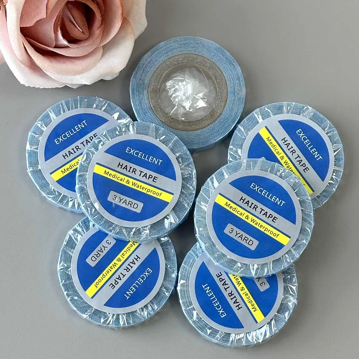 

3/5/10/20PCS 3yard 0.8cm Wig Tape Double Sided,Wig Tape Double SidedTransparent,Lace Front Wig Tape Waterproof Strong Adhesive