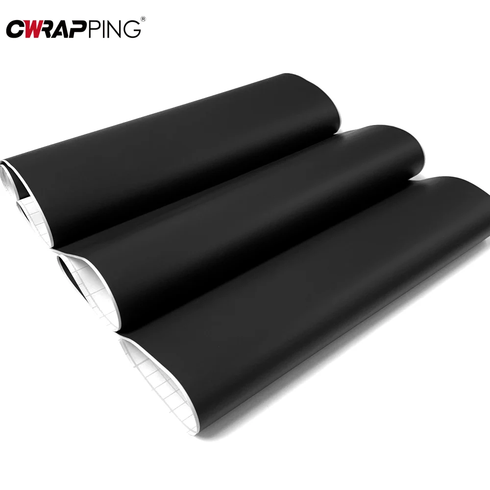 

Black Matte Wrap PVC Motorcycle Stickers for Car Vinyl Wrap for Roof Hood Doors Car Adhesive Vinyl Waterproof Color Change Film