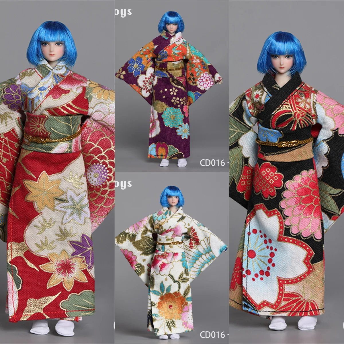 cdtoys cd016 1/12 Female Japanese Kimono Dress Clothes Fit for 6'' TBLeague Action Figure Body