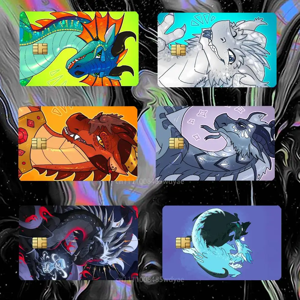 

W-Wings of F-Fire Dragon Credit Card HD Stickers Game Card Decal Card Matte Film Skin Small Chip Waterproof Sticker