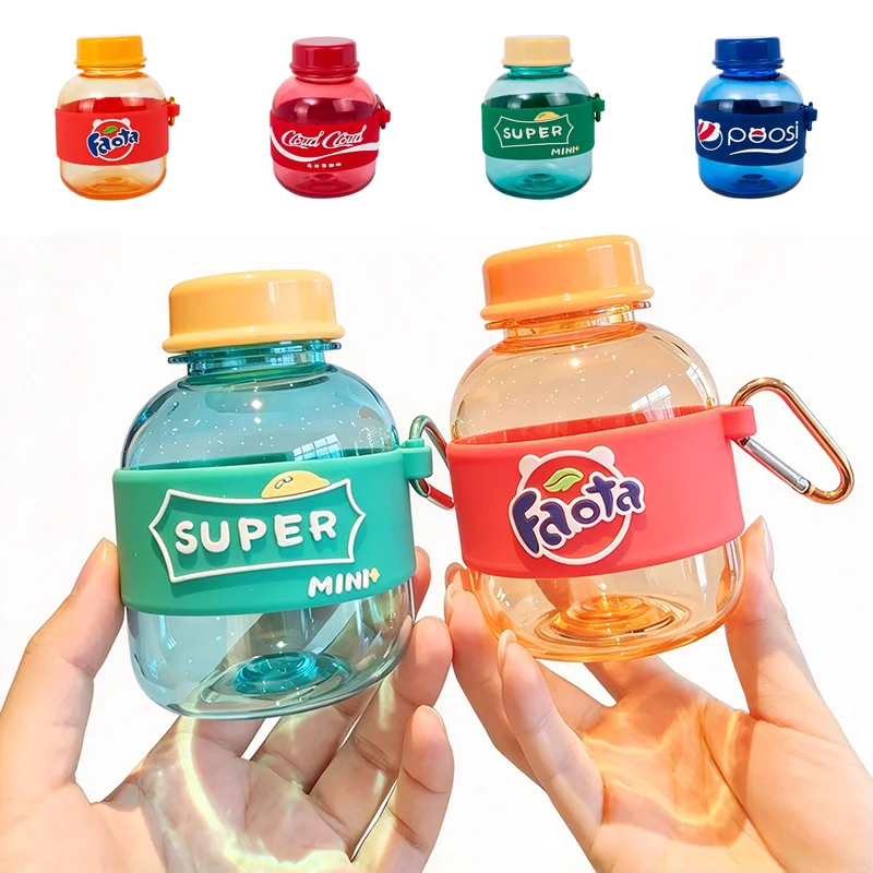 Mini Water Bottle 330ml Cute Water Bottle For Girls Style Outdoor Portable Plastic Water Bottles Creative Gifts For Friends