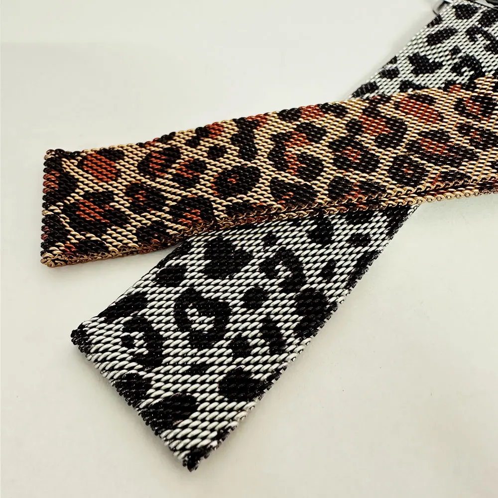 Fashion Leopard Milanese Straps For Apple Watch Bands Series11/10 42mm 46mm Print iWatch Bands Ultra 2 3 49mm Straps Accessories