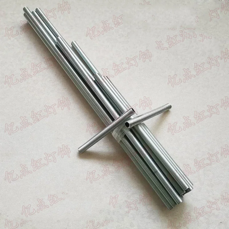 E14 E27 Lamp Holder Connecting Rods 10MM Full Tooth Screw Hollow Rods M10 Tooth Tube Lighting Accessories