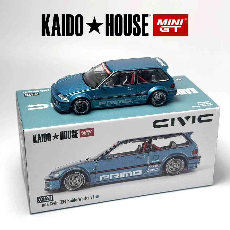 Kaido House Civic EF Kaido Works V1 KHMG alloy car model 126 chase