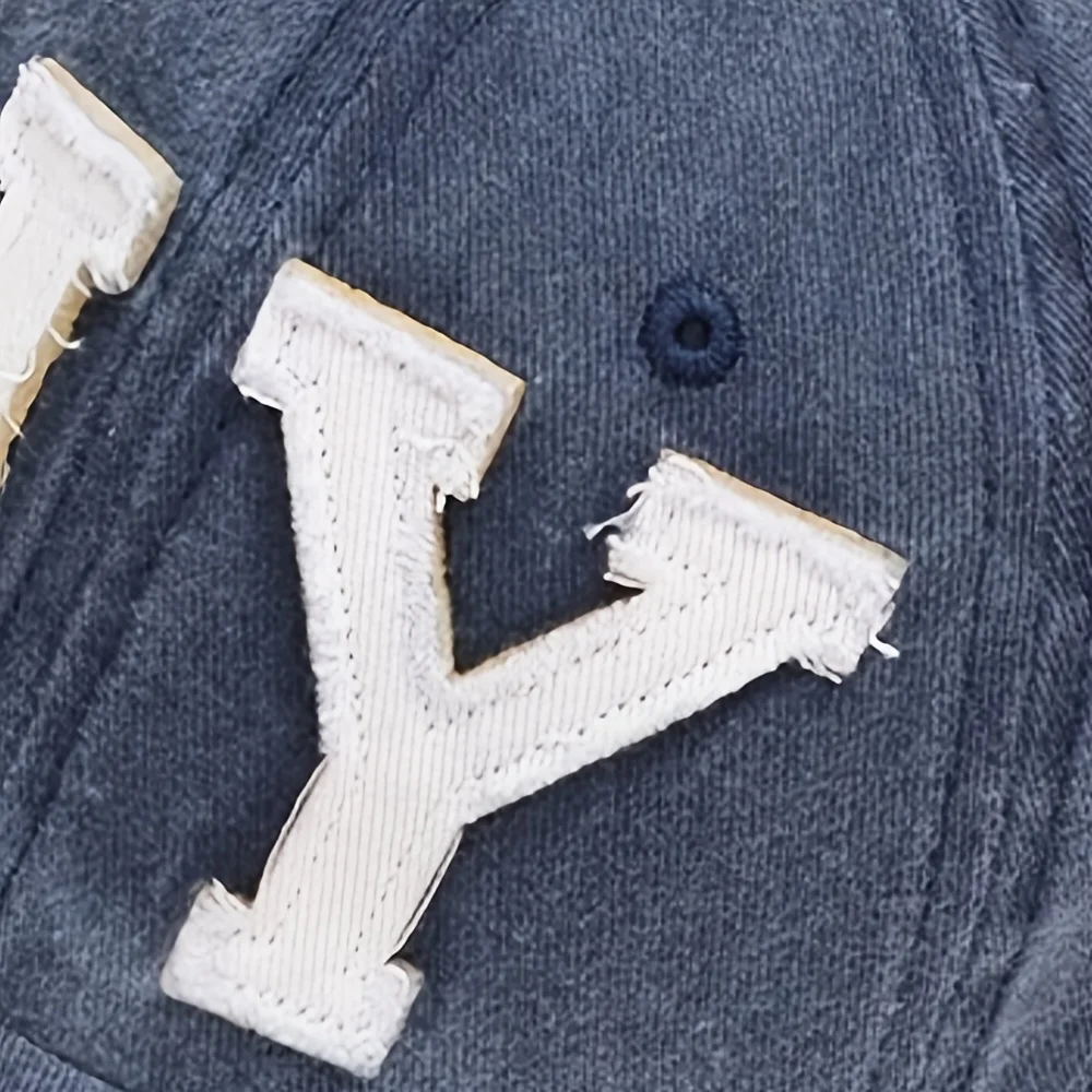 قطعة واحدة من قبعة بيسبول نيويورك بأحرف ملونة مع تطريز كرتوني، حجم قابل للتعديل، قبعة منقار البط للرياضات الخارجية واللياقة البدنية #4