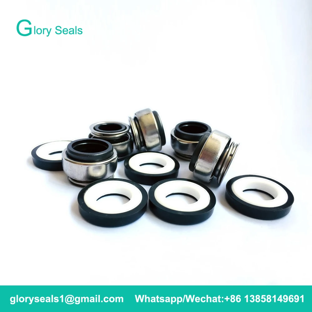 

301-12 Mechanical Seals Shaft Size 12mm Coiled Spring Rubber Bellow Pump Mechanical Seal(Material CAR/CER/NBR) 5pcs/lot