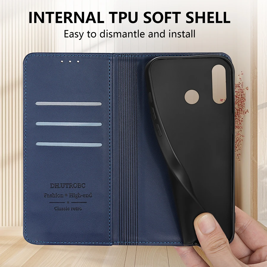 Wallet Skin friendly Card Slot Strong Magnetic Flip Leather Case For Huawei P20 Pro P30 P40 Lite P Smart 2019 Honor 10 Lite 20i