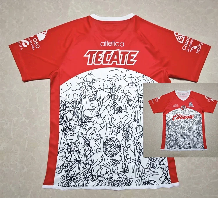 

Printed Breathable Comfortable Mexican League 25 Tijuana Jerseys Special Edition Club Tijuana Home and Away Football Jerseys