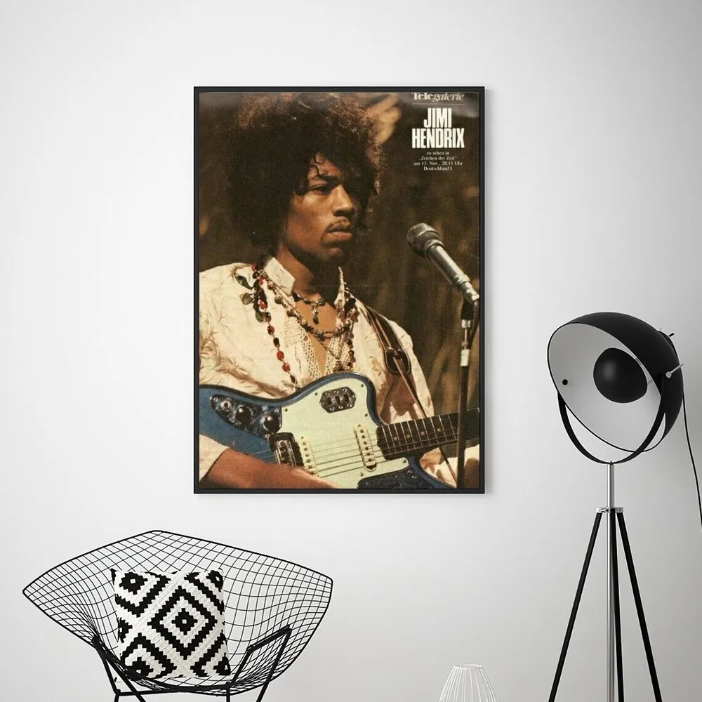 SINGER J-JIMI H-HENDRIX Poster Prints Wall Pictures Living Room Home Decoration