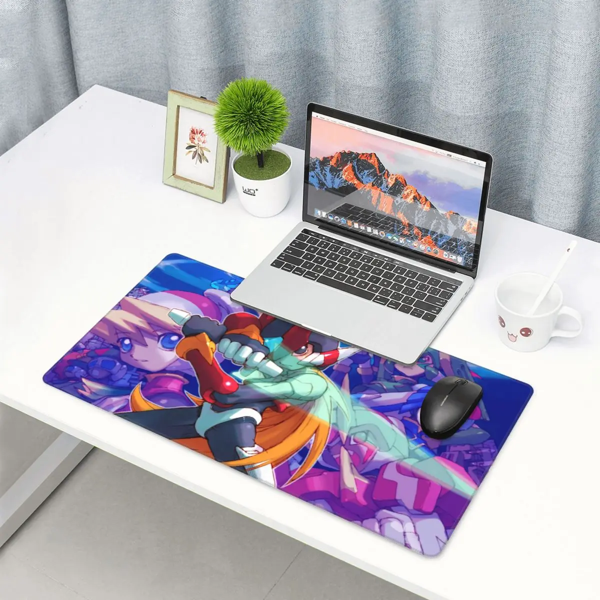 

Large Mouse Pad Megaman Video Game Mega Man Gamer PC Laptop Mats Keyboard Carpet Computer Gaming Office Accessories Desk Mat