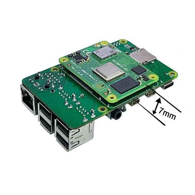 1 Set CM4 Naar PI4B Adapter Uitbreidingskaart + Metal Case + Fan Kit Voor Raspberry Pie CM4 IO Backplane CM4 Naar 4B Interface Uitbreiding