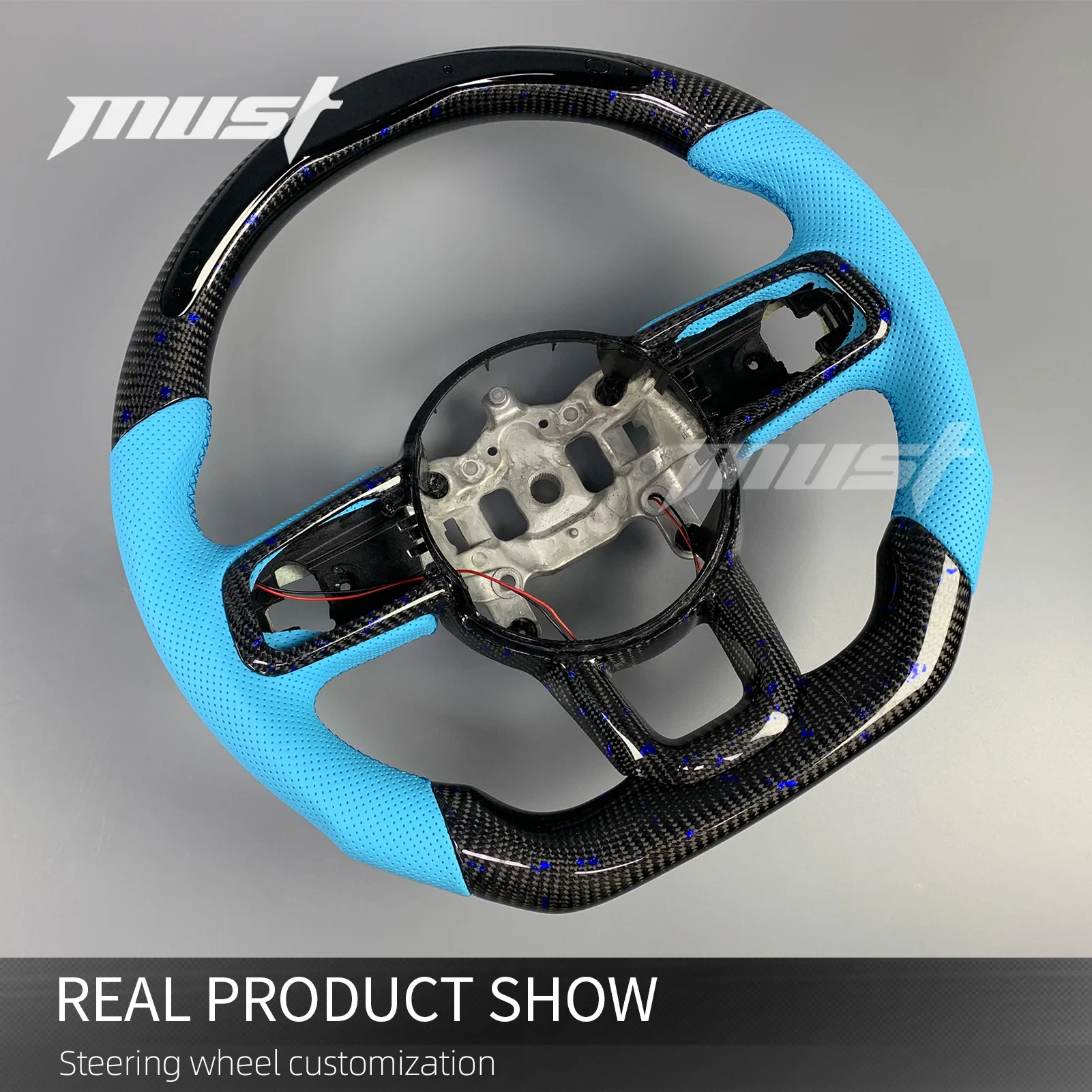 For Jeep Wrangler JL Generation Gladiator Rubicon Sport 4x4 2018-2026 Interior Upgrade Customized Carbon Fiber Steering Wheel