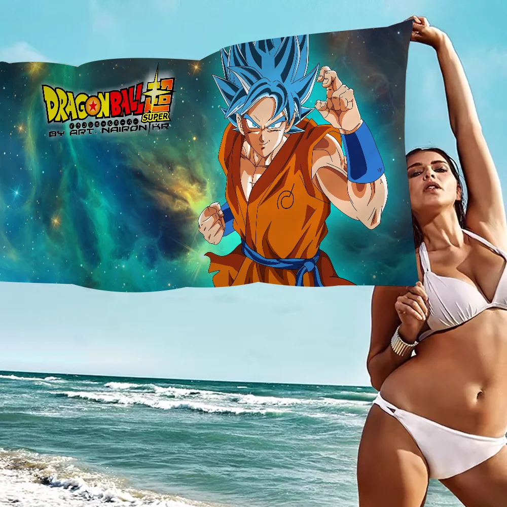 D-Dragons-Balls Big Microfiber Beach Towels Quick Dry Towel Sand Beach Towels Pool Towel for Travel Swim Pool Yoga