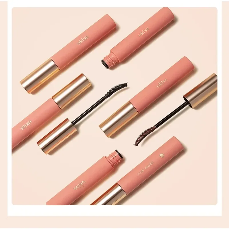 UKISS-base de máscara duradero, diseño resistente al agua, delgado y grueso, sin manchas, impermeable para pestañas, tipo peine fino, maquillaje de máscara