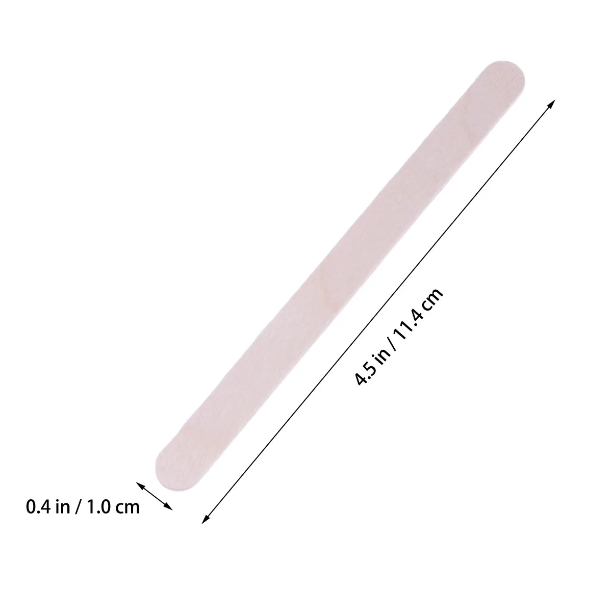 Wooden Craft Sticks 50Pcs Smooth Ice Pop Sticks for DIY Crafts Dessert Making and Classroom Projects