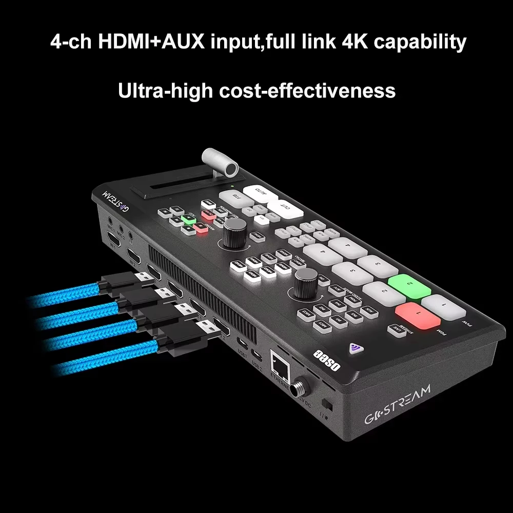 OSEE GoStream Deck 4K for Live Streaming Video Mixer 4ch HDMI