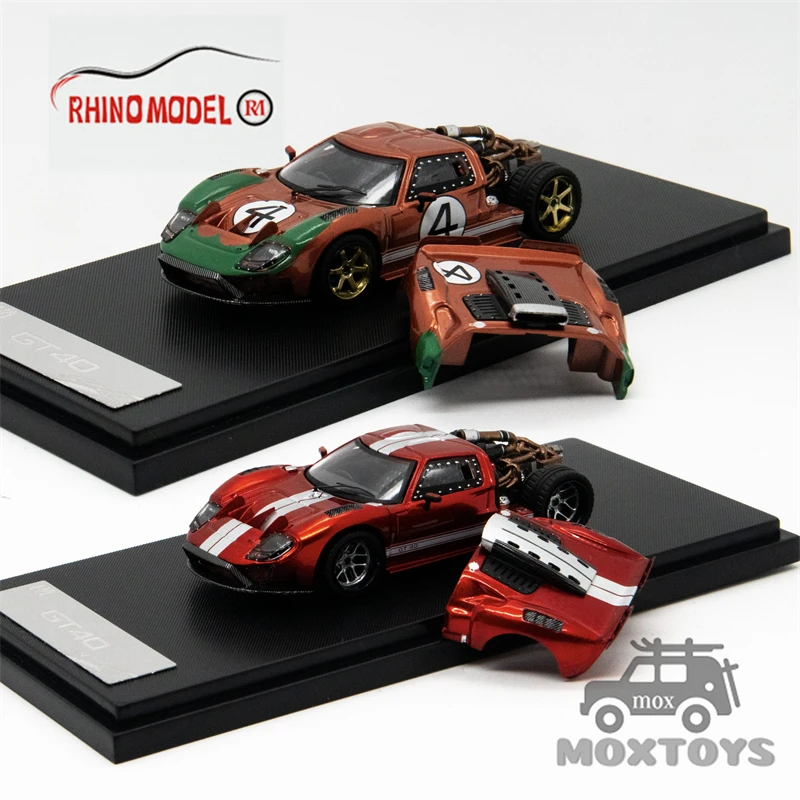 

Rhino Model RM 1:64 Le Mans Red Green#4 / Transparency Red Limited399 Diecast Model Car