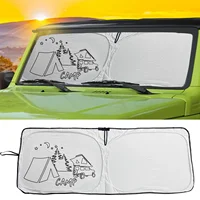 Parasol para ventana delantera de coche, protección de terileno, Protector solar, parabrisas, cubierta de visera para Suzuki Jimny JB64, JB74, JB64W, JB74W
