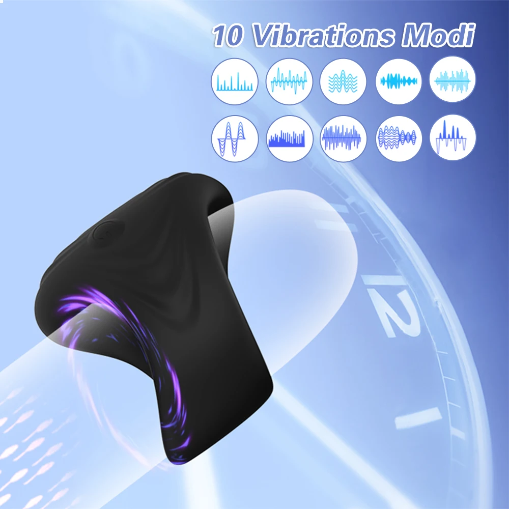 Penis Vibrator For Men Masturbator Cup Penis Delay Trainer Sex Machine Glans Massager Masturbate Vibrator Blowjobs Machine Toy