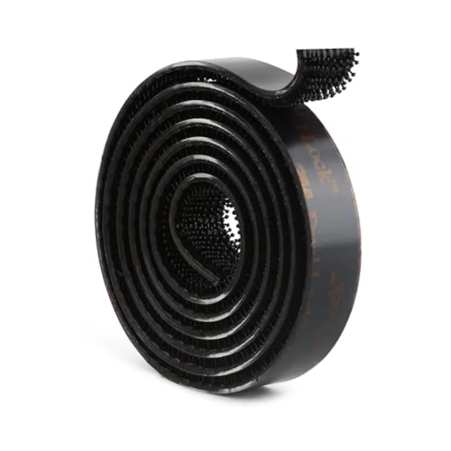 

3M Dual Lock SJ3550 Reclosable Fastener 1/ Black Heavy Duty Mounting Tape Strong Adhesive with Interlocking Mushroom-Shaped Hea