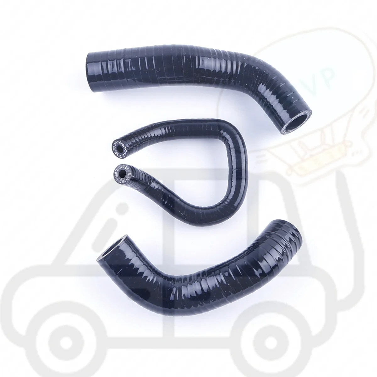 For 2006-2008 Kawasaki Ninja EX650 650R EX650R Car Accessories Tools Silicone Radiator Coolant Water Hoses Kit 3PCS 11 Colors