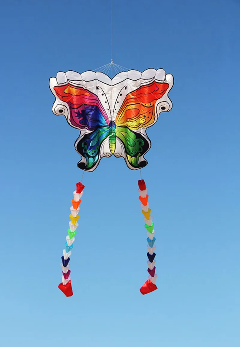 free shipping new kites flying butterfly kites nylon kites factory professional winds kites reel delta wing to fly kite handle